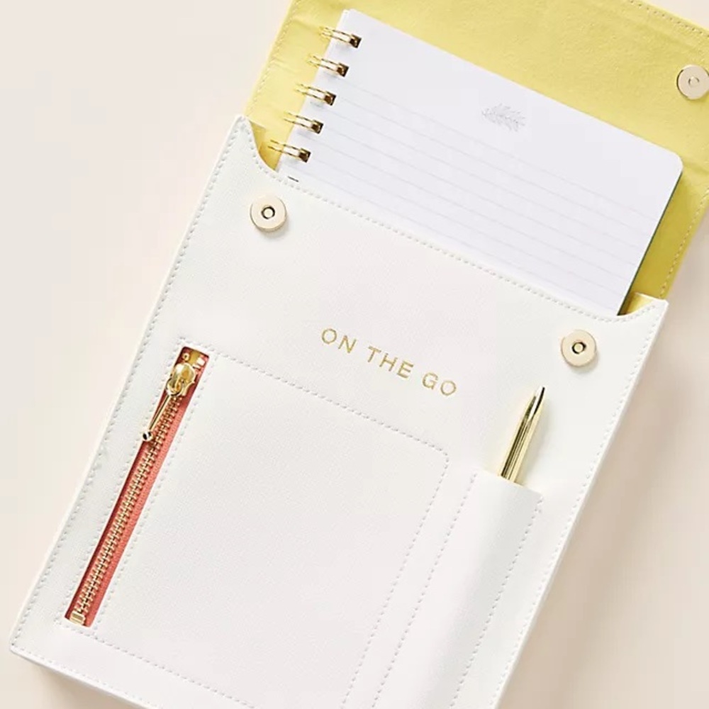 NWT Anthropologie On The Go Travel Tech Organizer for Pad & Paper